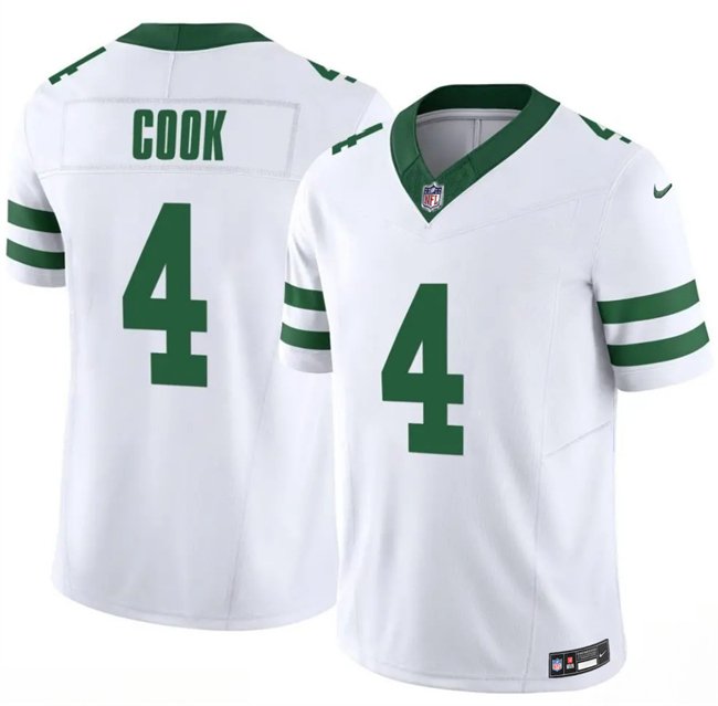 White New York Jets #4 Brady Cook 2025 F.U.S.E. Vapor Untouchable Limited Stitched Jersey - NYJ35