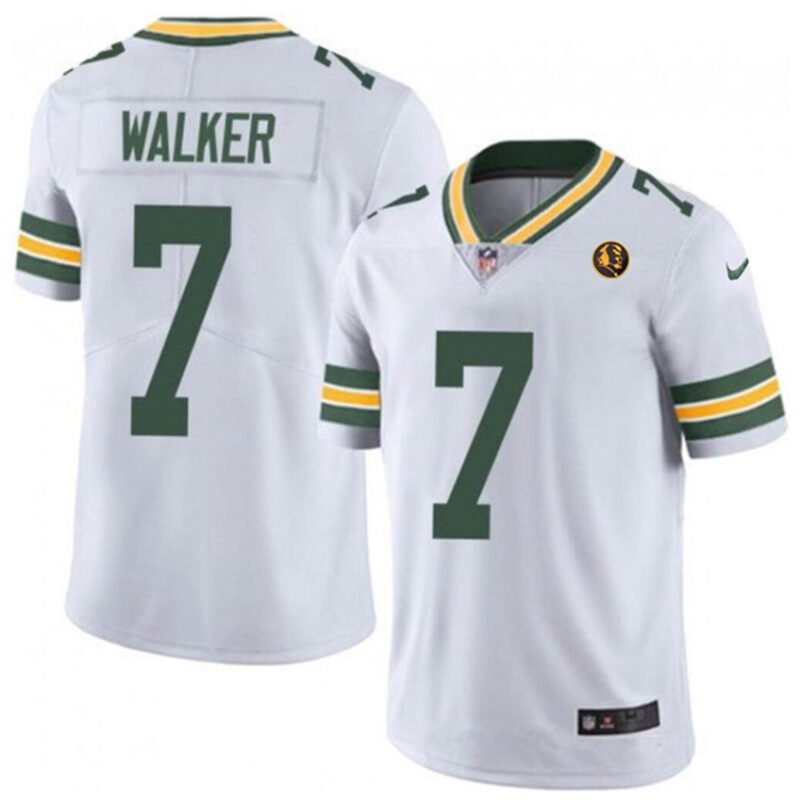 White Green Bay Packers #7 Quay Walker Vapor Limited Throwback Stitched Football Jersey - GBJ287