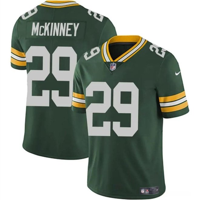 Green Green Bay Packers #29 Xavier McKinney Vapor Limited Stitched Football Jersey - GBJ389