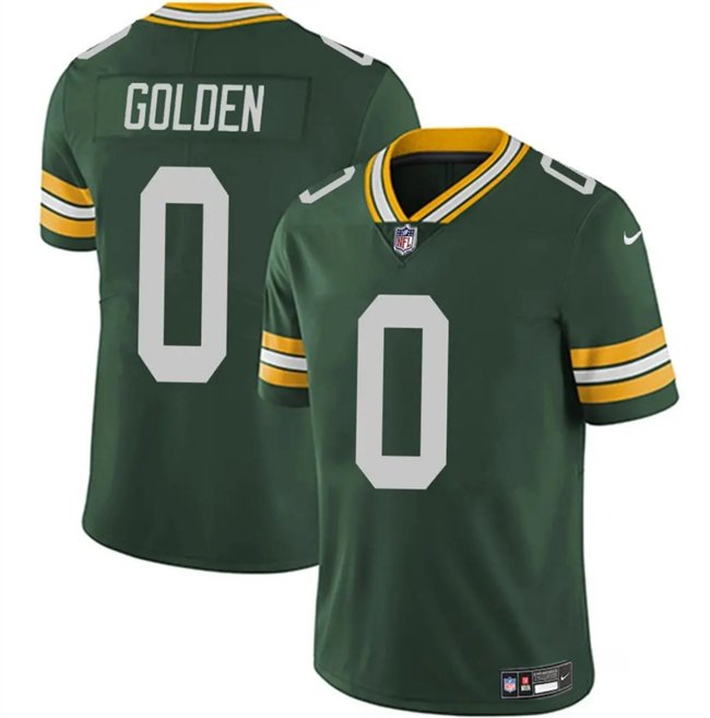 Green Green Bay Packers #0 Matthew Golden 2025 Vapor Untouchable Limited Stitched Football Jersey - GBJ638
