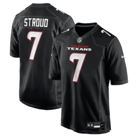 Black Houston Texans #7 C.J. Stroud Stitched Fashion Jersey - HTJ245