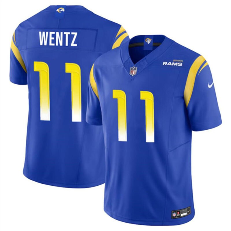 Blue Los Angeles Rams #11 Carson Wentz 2023 F.U.S.E. Vapor Untouchable Stitched Football Jersey - LAR135