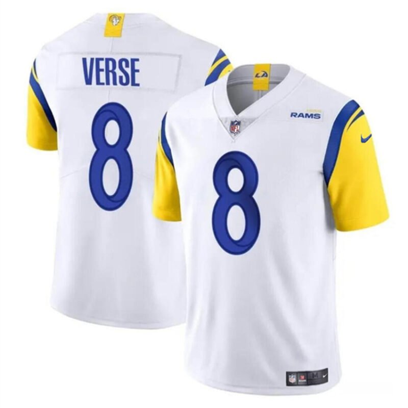 White Los Angeles Rams #8 Jared Verse 2024 Draft Vapor Untouchable Stitched Football Jersey - LAR468