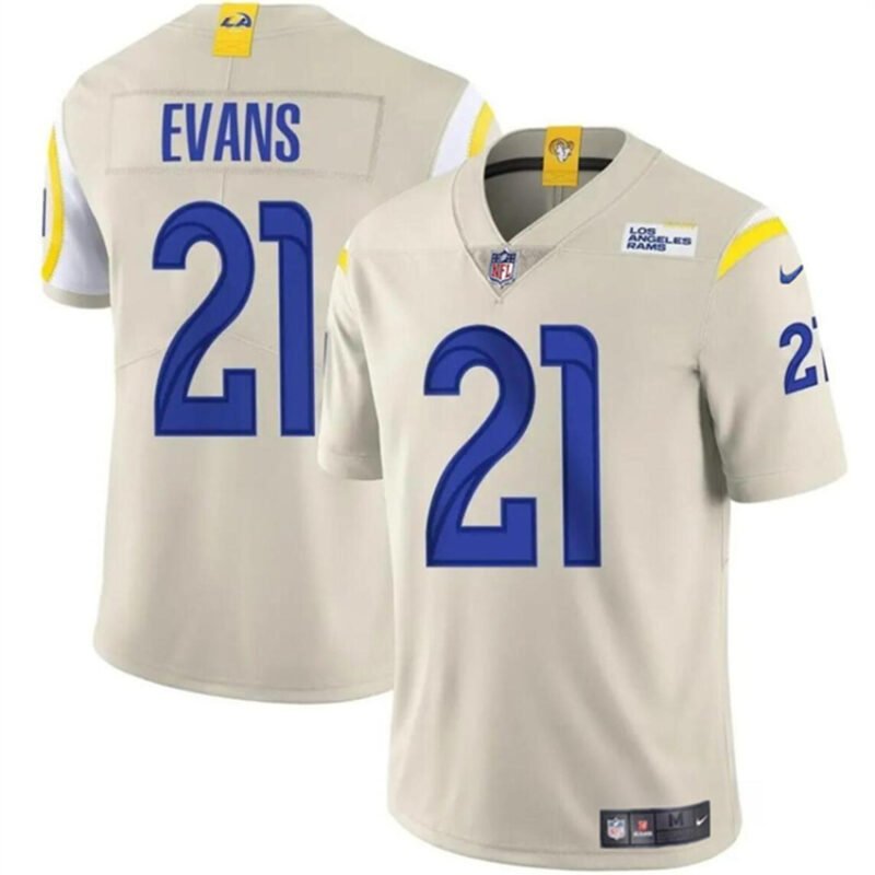 Bone Los Angeles Rams #21 Zach Evans 2024 Vapor Untouchable Stitched Football Jersey - LAR625