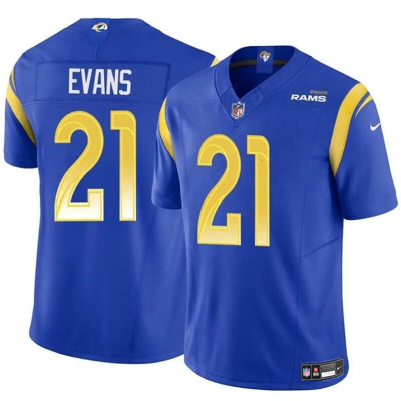 Blue Los Angeles Rams #21 Zach Evans 2024 F.U.S.E Vapor Untouchable Stitched Football Jersey - LAR351