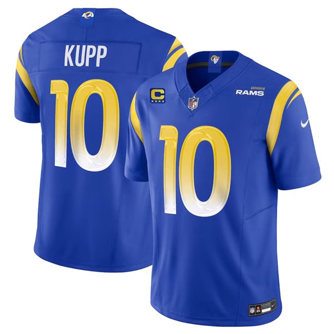 Royal Los Angeles Rams #10 Cooper Kupp 2024 F.U.S.E With 4-Star C Patch Vapor Limited Stitched Jersey - LAR32