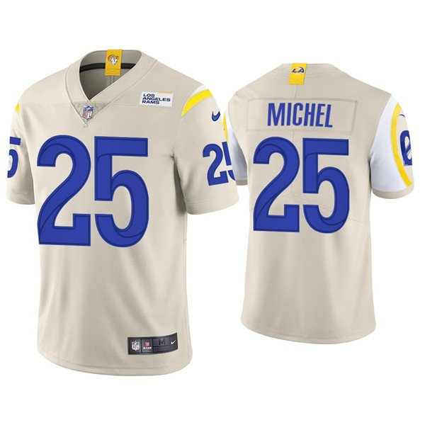 Bone Los Angeles Rams #25 Sony Michel 2021 Vapor Untouchable Limited Stitched Football Jersey - LAR349