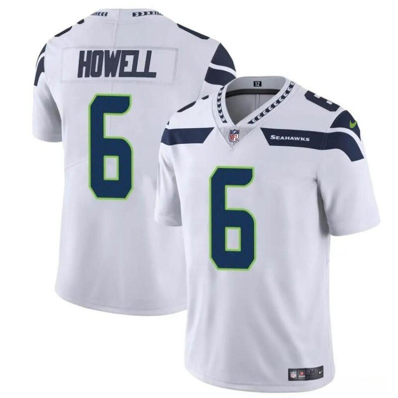 White Seattle Seahawks #6 Sam Howell Vapor Limited Stitched Football Jersey