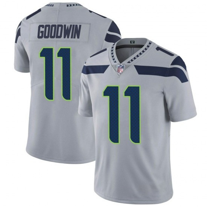 Grey Seattle Seahawks #11 Marquise Goodwin Vapor Untouchable Limited Stitched Jersey