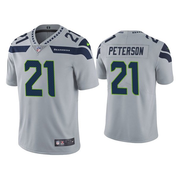 Grey Seattle Seahawks #21 Adrian Peterson Vapor Untouchable Limited Stitched Jersey