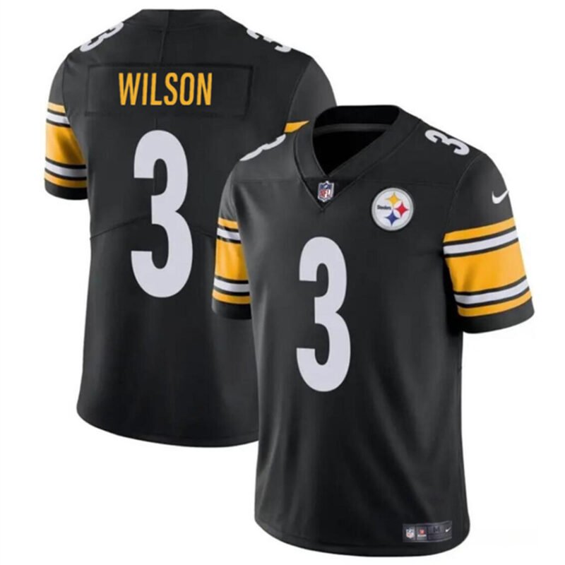 Black Pittsburgh Steelers #3 Russell Wilson Vapor Untouchable Limited Stitched Jersey - PSJ696