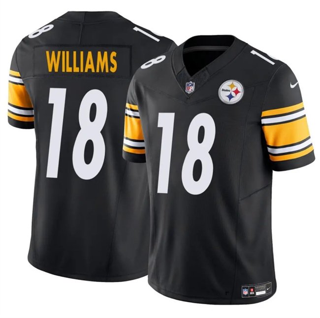 Black Pittsburgh Steelers #18 Mike Williams 2024 F.U.S.E. Vapor Untouchable Limited Stitched Jersey - PSJ47