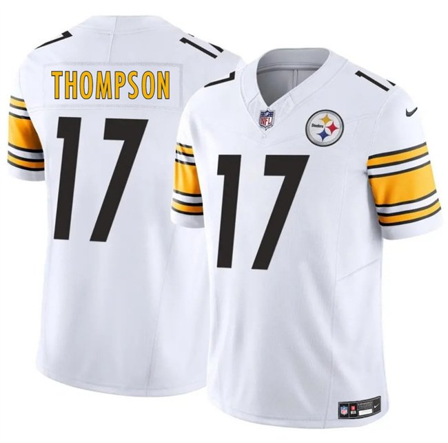 White Pittsburgh Steelers #17 Skylar Thompson 2025 F.U.S.E. Vapor Untouchable Limited Stitched Jersey - PSJ84
