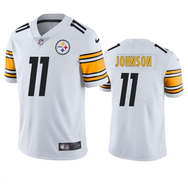 White Pittsburgh Steelers #11 Brandon Johnson 2025 Vapor Untouchable Stitched Football Jersey - PSJ325
