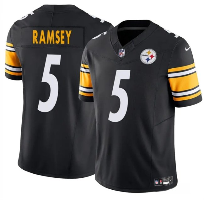 Black Pittsburgh Steelers #5 Jalen Ramsey 2025 F.U.S.E. Vapor Untouchable Limited Stitched Jersey - PSJ126