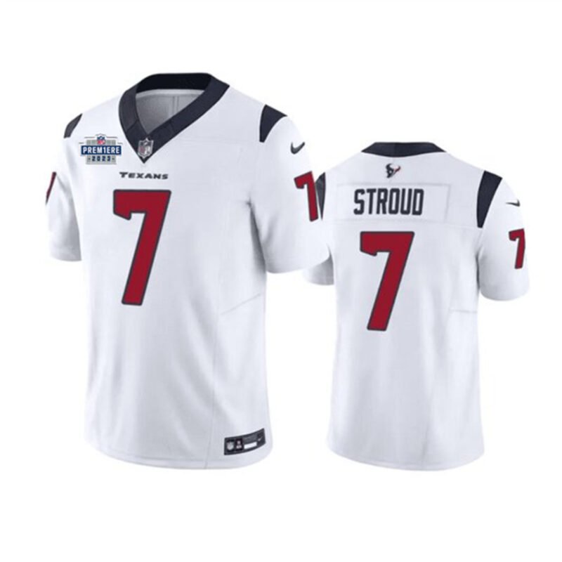 Houston Texans #7 C.J. Stroud White 2023 F.U.S.E. With Prem1ere Patch Vapor Untouchable Limited Stitched Football Jersey - HTJ138