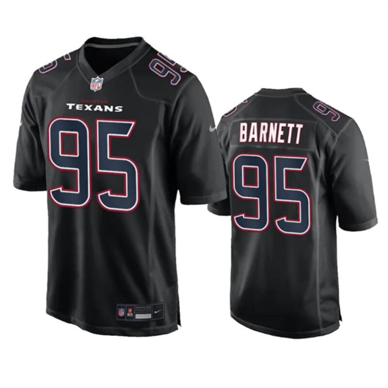 Black Houston Texans #95 Derek Barnett Fashion Vapor Untouchable Limited Stitched Football Jersey - HTJ107