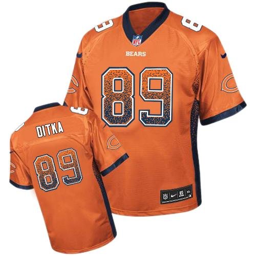 Nike Bears #89 Mike Ditka Orange Alternate Stitched NFL Elite Drift Fashion Jersey - CBJ40