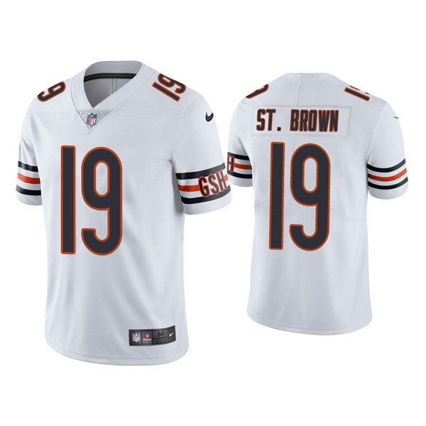 White Chicago Bears #19 Equanimeous St. Brown Vapor Untouchable Limited Stitched Jersey - CBJ410