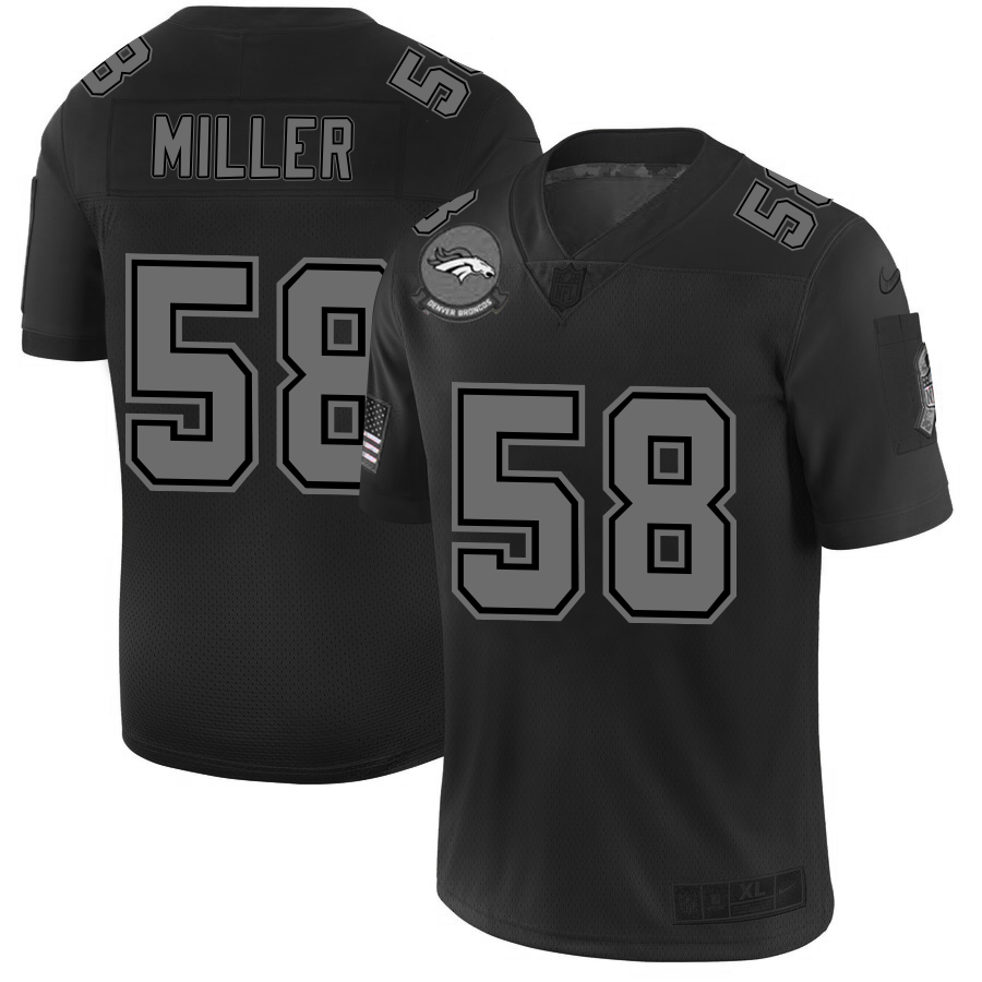 Denver Broncos #58 Von Miller Nike Black 2019 Salute to Service Limited Stitched NFL Jersey