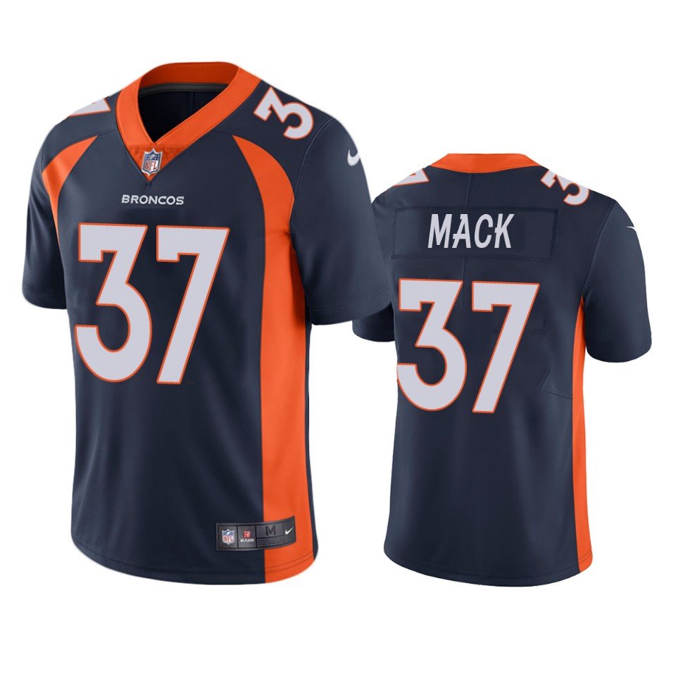 Navy Denver Broncos #37 Marlon Mack Vapor Untouchable Stitched Jersey