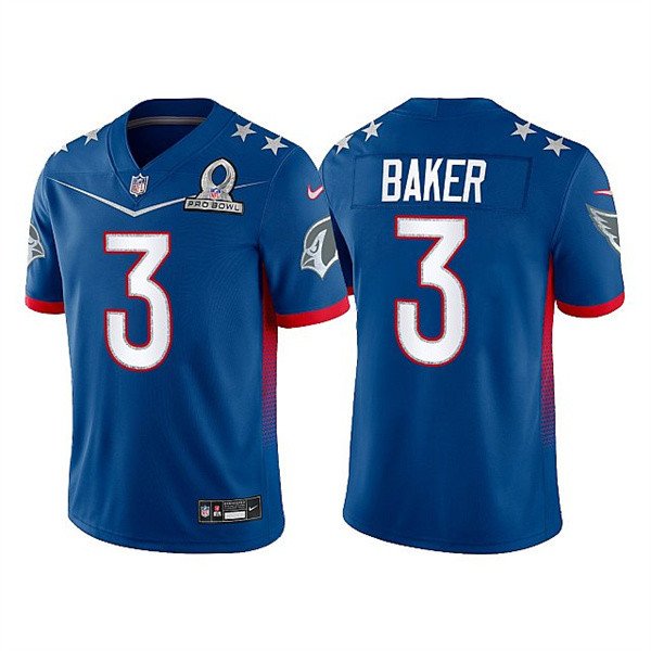 Royal Arizona Cardinals #3 Budda Baker 2022  NFC Pro Bowl Stitched Jersey - ACJ184
