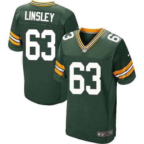 Nike Packers #63 Corey Linsley Green Team Color Stitched NFL Elite Jersey - GBJ111