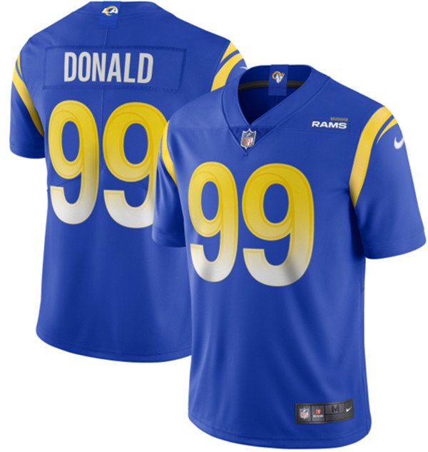 Los Angeles Rams #99 Aaron Donald 2020 Royal Vapor Limited Stitched NFL Jersey - LAR535