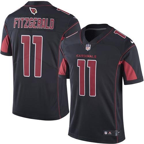 Nike Cardinals #11 Larry Fitzgerald Black Stitched NFL Limited Rush Jersey - ACJ162