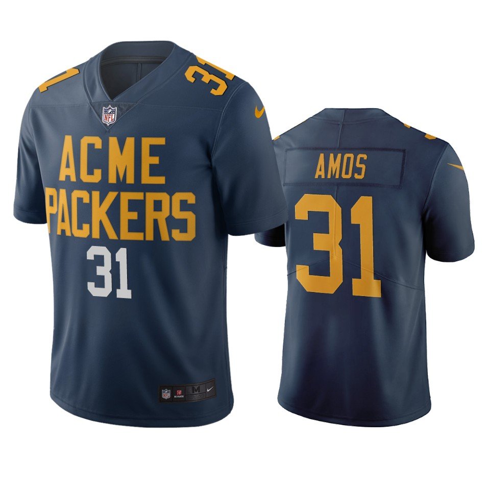 Green Bay Packers #31 Adrian Amos Navy Vapor Limited City Edition NFL Jersey - GBJ264