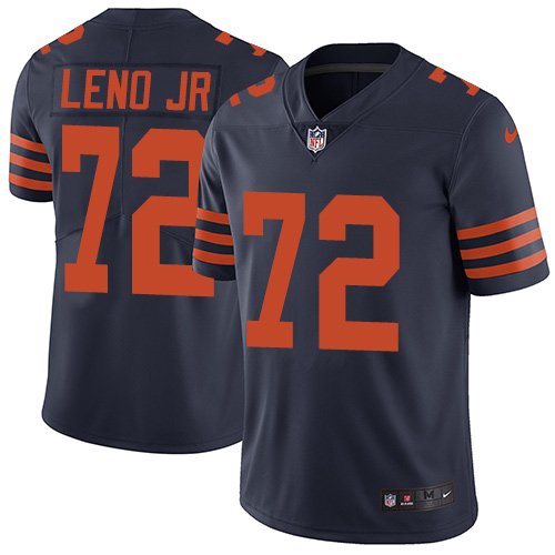 Nike Bears #72 Charles Leno Jr Navy Blue Alternate Stitched NFL Vapor Untouchable Limited Jersey - CBJ64