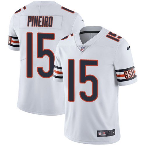 Nike Bears #15 Eddy Pineiro White Stitched NFL Vapor Untouchable Limited Jersey - CBJ288