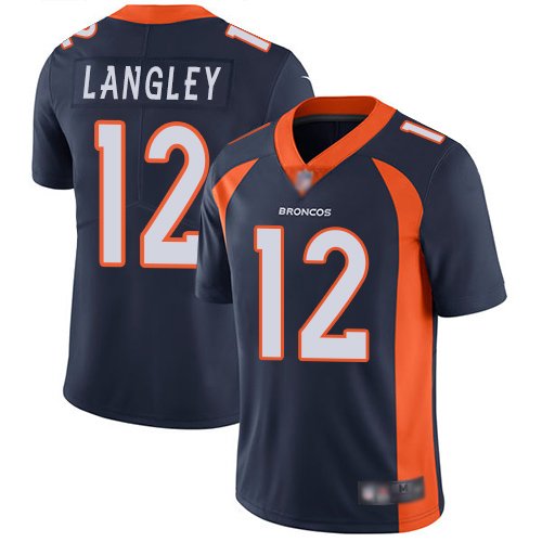 Nike Broncos #12 Brendan Langley Navy Blue Alternate Stitched NFL Vapor Untouchable Limited Jersey