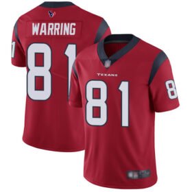 Nike Texans #81 Kahale Warring Red Alternate Stitched NFL Vapor Untouchable Limited Jersey - HTJ92