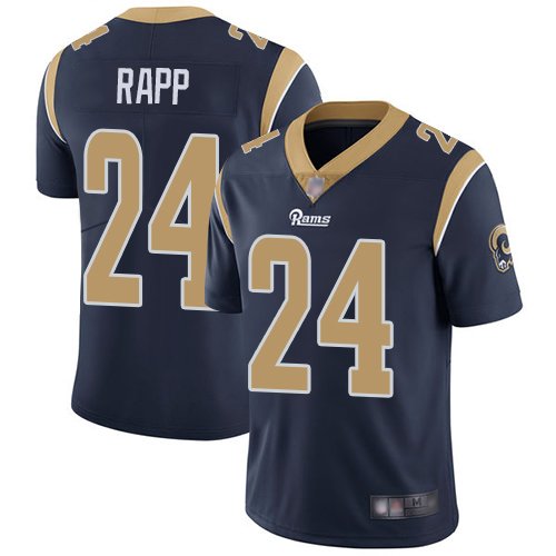 Nike Rams #24 Taylor Rapp Navy Blue Team Color Stitched NFL Vapor Untouchable Limited Jersey - LAR287