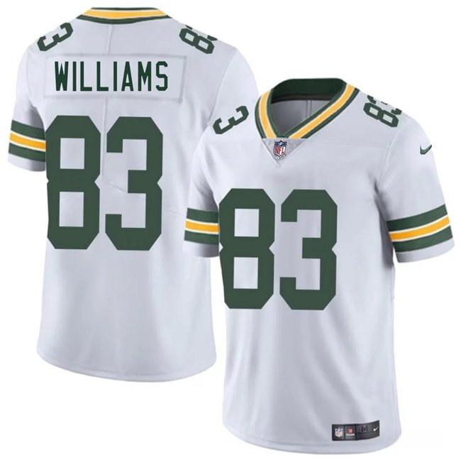 White Green Bay Packers #83 Savion Williams 2025 Draft Vapor Untouchable Limited Stitched Football Jersey - GBJ164