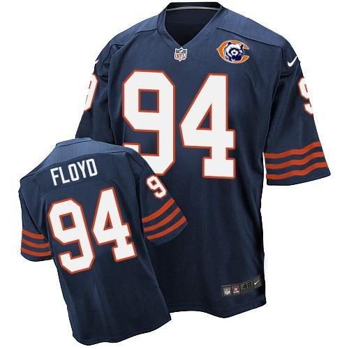 Nike Bears #94 Leonard Floyd Navy Blue Throwback Stitched NFL Elite Jersey - CBJ367