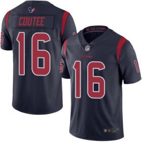 Nike Texans #16 Keke Coutee Navy Blue Stitched NFL Limited Rush Jersey - HTJ345