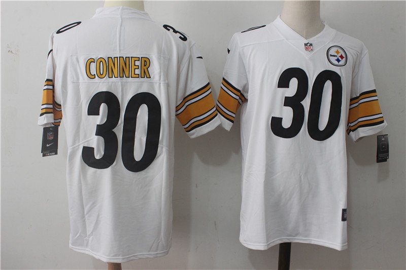 Pittsburgh Steelers #30 James Conner White Stitched NFL Vapor Untouchable Limited Jersey - PSJ480
