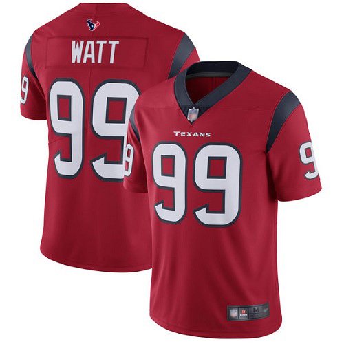 Nike Texans #99 J.J. Watt Red Alternate Stitched NFL Vapor Untouchable Limited Jersey - HTJ218
