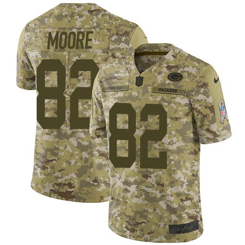 Nike Packers #82 J'Mon Moore Camo Stitched NFL Limited 2018 Salute To Service Jersey - GBJ242