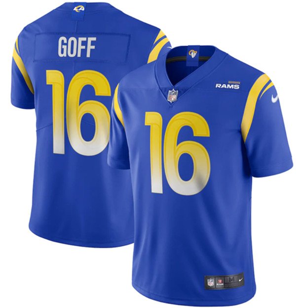 Los Angeles Rams #16 Jared Goff 2020 Royal Vapor Limited Stitched NFL Jersey - LAR141