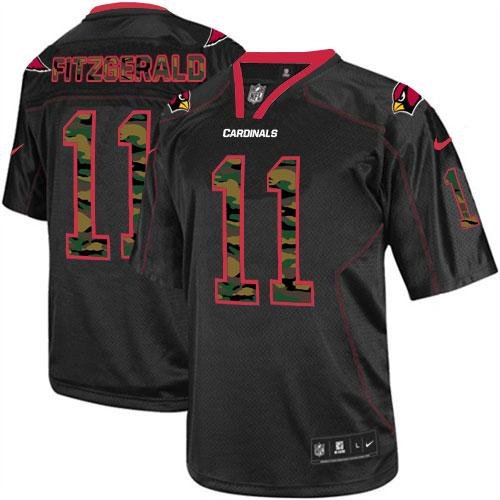 Nike Cardinals #11 Larry Fitzgerald Black Stitched NFL Elite Camo Fashion Jersey - ACJ316