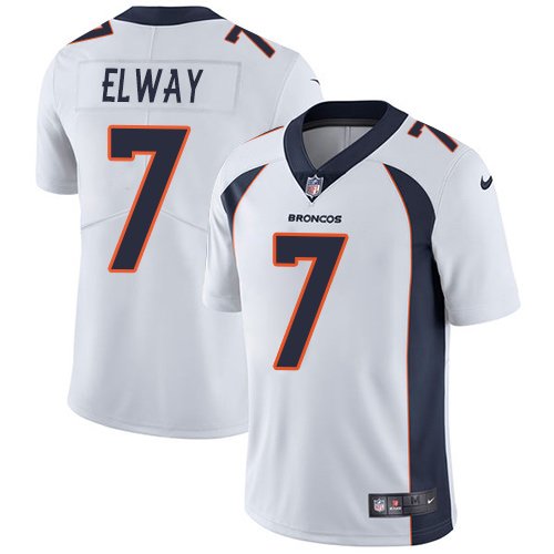Nike Broncos #7 John Elway White Stitched NFL Vapor Untouchable Limited Jersey