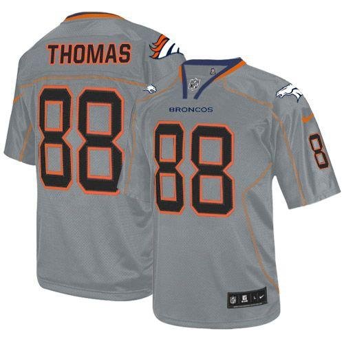 Nike Broncos #88 Demaryius Thomas Lights Out Grey Stitched NFL Elite Jersey