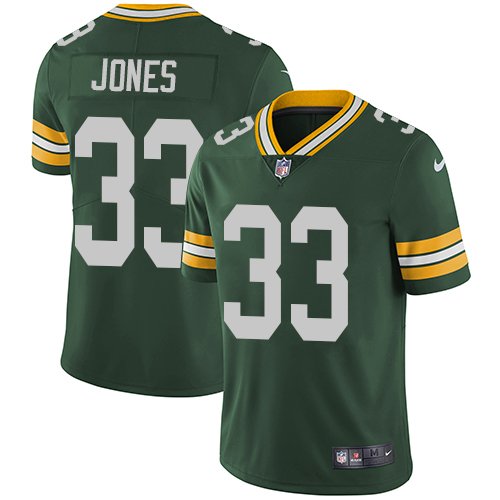 Nike Packers #33 Aaron Jones Green Team Color Stitched NFL Vapor Untouchable Limited Jersey - GBJ281