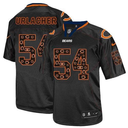 Nike Bears #54 Brian Urlacher New Lights Out Black Stitched NFL Elite Jersey - CBJ429