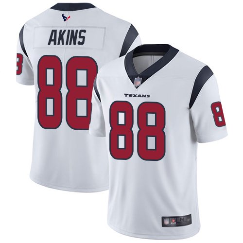 Nike Texans #88 Jordan Akins White Stitched NFL Vapor Untouchable Limited Jersey - HTJ322