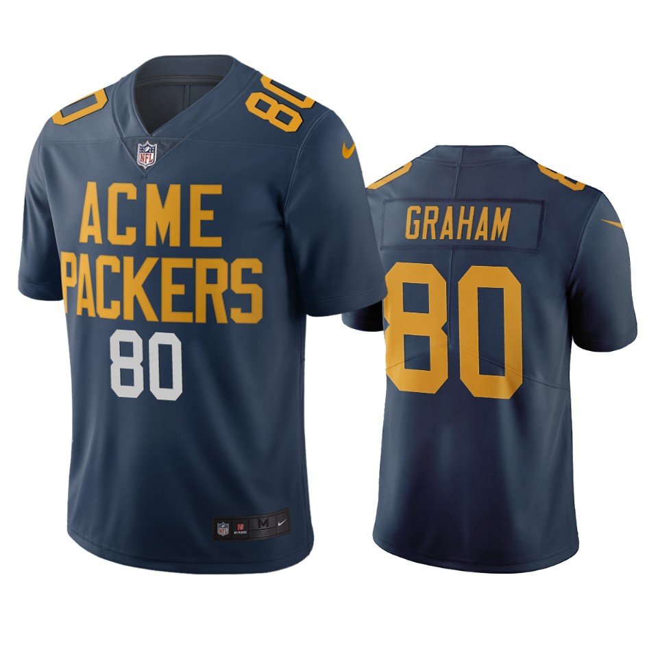 Green Bay Packers #80 Jimmy Graham Navy Vapor Limited City Edition NFL Jersey - GBJ214