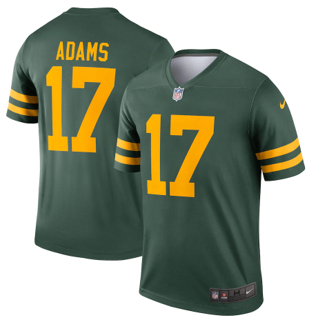 Green Green Bay Packers #17 Davante Adams 2021 Legend Stitched Football Jersey - GBJ447